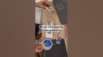 RC car with servo steering control using ESPNOW testing 👍🏻