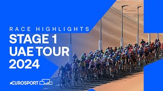 A DAY FOR THE SPRINTERS 🔥 | Stage 1 Highlights UAE Tour 2024 | Eurosport Cycling