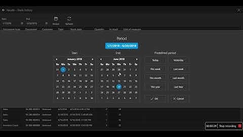 Aronium POS - Stock Adjustment, Stock History, Inventory Count Report