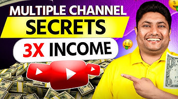 Multiple Channel Secrets Revealed 🔥 | 3X YouTube Income Strategy 2025