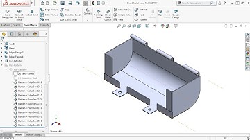 solidworks tutorial 2 Sheet Metal and Flat Pattern Features