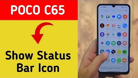 How to show status bar icon, Poco C65 me status bar icon Kaise lagaen
