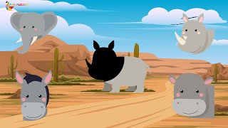 Cute Animal Puzzle Game: Elephant, Hippo, Rhino, Donkey screenshot 5