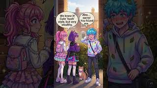 Ren's sneaky photo mission... caught in the act! 📸 Swipe to see how it all ends! #animestory