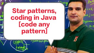 Java program on Star ⭐⭐✨ Patterns, Solve any pattern in just few minutes