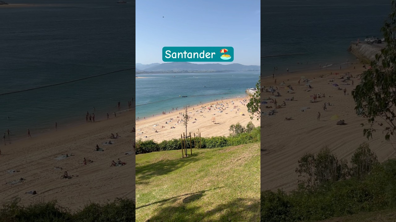😎Parece que empieza el verano aquí en Santander 🌊🩳☀️ #shorts #cantabria #santander