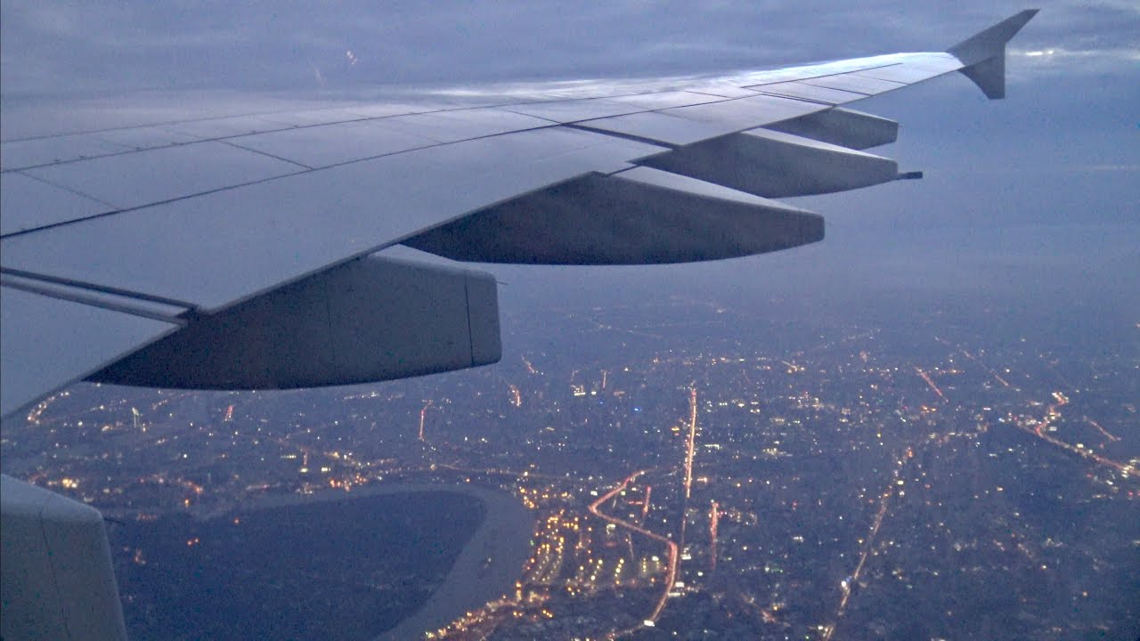[4K] Emirates A380-800 Landing at Bangkok Suvarnabhumi Airport (BKK) - Stunning views on Bangkok