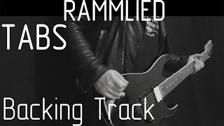 Rammstein Rammlied instrumental cover (tabs, backing track and lyrics)