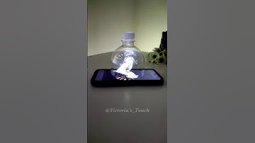 ✨ Amazing 3D Hologram Hack Using a Plastic Bottle 💫 #diyshorts #opticalillusion #creativeidea
