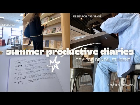 summer productive diaries VLOG of a pre-dental student in 2024 ☀️