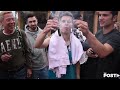 Athens Residents smoke at TACOfest