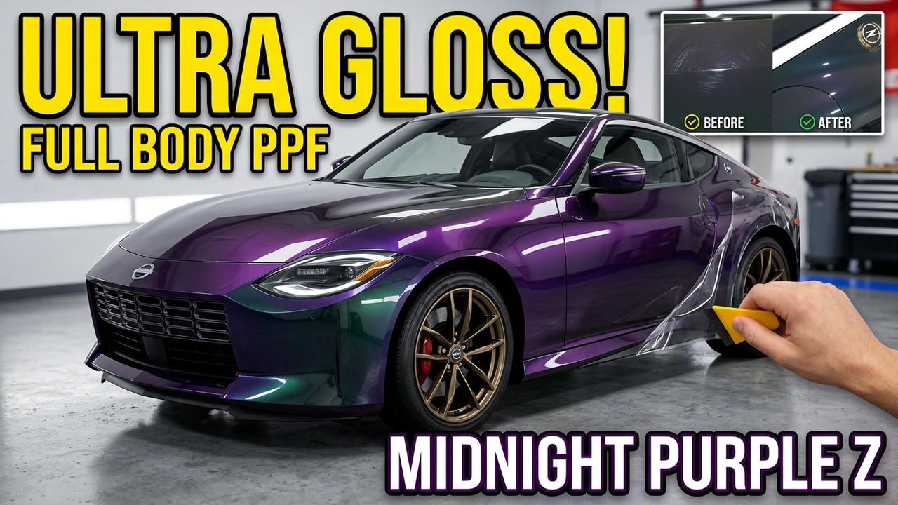 Full Coverage PPF on Exclusive Midnight Purple Nissan Z