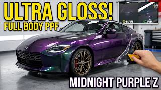 Full Coverage PPF on Exclusive Midnight Purple Nissan Z