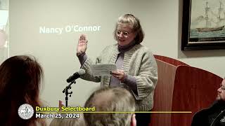 Duxbury Selectboard: 3/25/24