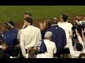 Laker Pau Gasol With Magic Johnson When Dodgers Clinch NLDS 10-7-13 Dodger Stadium