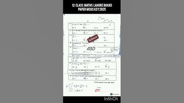 12th class Maths Lahore board Group 1 paper 2025 Class 12 Maths paper Morning Time