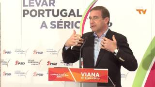 Pedro Passos Coelho em Viana do Castelo