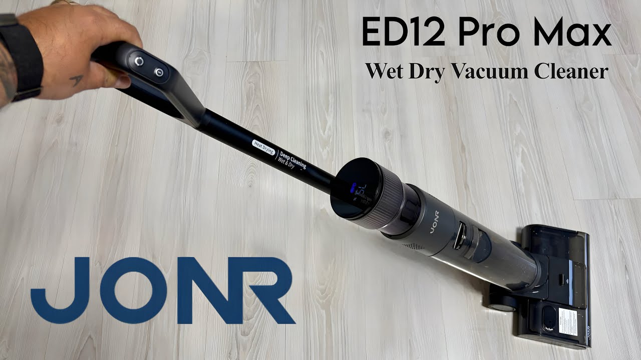 JONR ED12 Pro Max: 2‑in‑1 Cordless Wet & Dry Vacuum Cleaner with Self‑Cleaning & Hot Air Drying