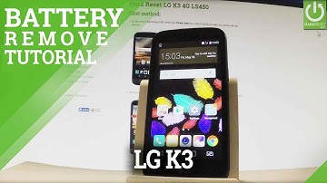 Remove Battery in LG K3 4G LS450 - Open Back Cover / Force Restart