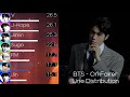 BTS (방탄소년단) - ON Fairer Line Distribution ( Color Coded Lyrics)