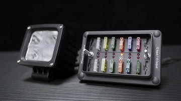 MICTUNING 6-Way Fuse Block Holder - Blade Fuse Box Screw Nut Terminal with Negative Bus