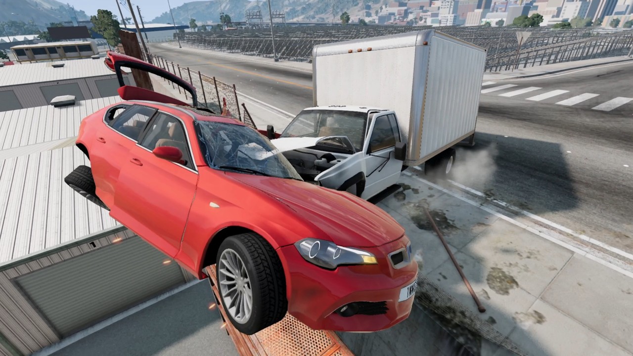 Краш-тесты на западном побережье США - BeamNG Drive