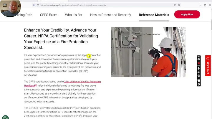 Certified Fire Protection Specialist (CFPS) update 2025!
