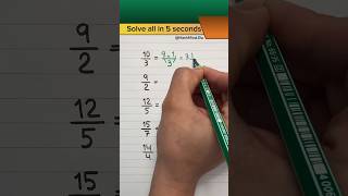 Can You Solve These Fractions in 5 Seconds? #maths #mathstricks #education #learnmath #shorts