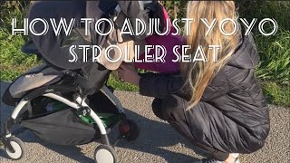 How To Adjust Yoyo Stroller Seat