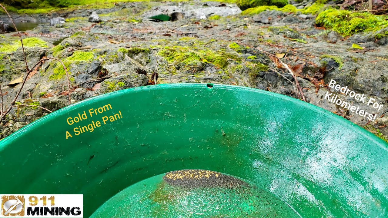 Panning An All Bedrock Creek With Good Gold! YouTube