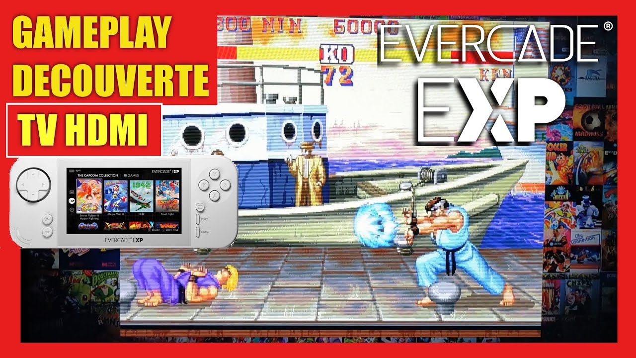 Blaze Evercade EXP - Console Portable + Capcom 18 Jeux