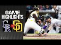 Rockies vs Padres Game Highlights 51324  MLB Highlights