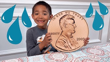 How Many Water Drops Fit on a Penny?