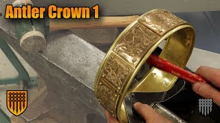 How to make a crown: Deer Skull Viking Crown with Real Antlers - Part 1