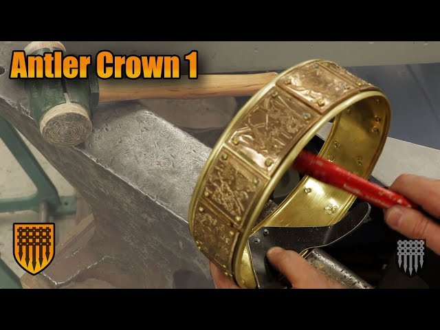 How to make a crown: Deer Skull Viking Crown with Real Antlers - Part 1 
