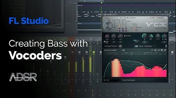 Creating basslines with drum patterns using vocoders