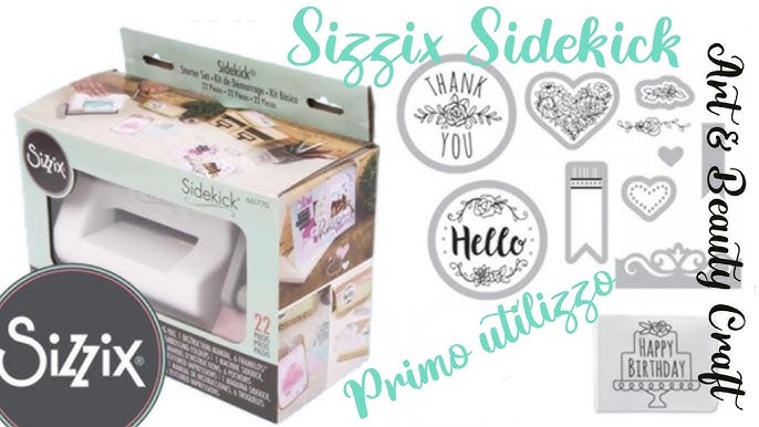 Sizzix Sidekick Starter Kit 661770 Portable Manual Die Cutting & Embossing  Machine for Arts & Crafts, Scrapbooking & Cardmaking, 6.35 cm Opening, 2.5