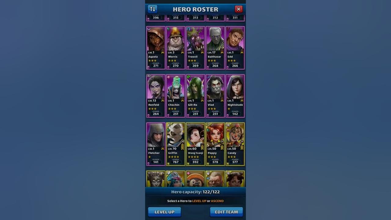 Empires and Puzzles Sanctuary of Gargoyles, legendary levels 15