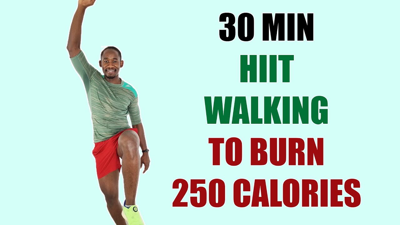 30 Minute HIIT Walking Workout for Full Body Fat Burn🔥250 Calories🔥 ...