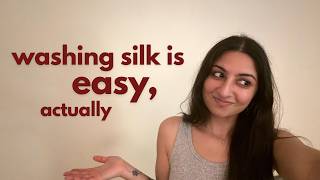 How To Wash Silk at Home | super fast + easy