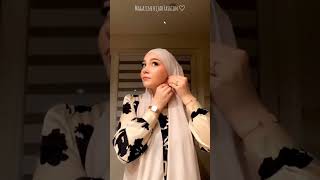 واحدة من أجمل لفات الحجاب الخاصة للمناسبات و الأفراح 🥂بسيطة راقية وأنيقة🤍