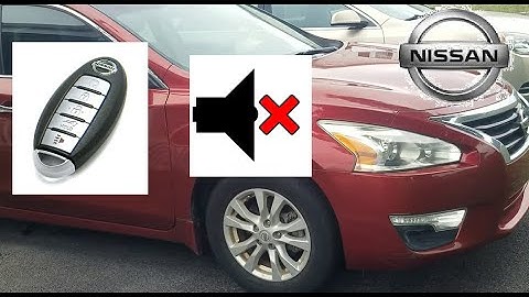 How Turn OFF Disable Nissan Horn Chirp (Key Fob Lock Entry Altima Sentra Pathfinder Rogue Murano Car