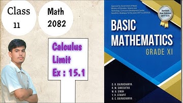 Class 11 Math Limit and continuity || class 11 math exercise 15.1 solution|| Class 11 Calculus 