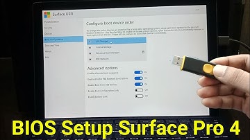 Surface Pro 4 Setup Windows 10 | BIOS Setting on Surface Pro 4