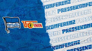 Pressekonferenz nach 1. FC Union | Hertha BSC | DFB-Pokal