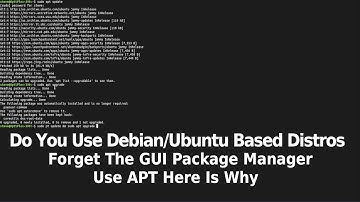 Forget Your GUI package Manager Use APT instead!