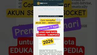 Akun SSH untuk injek kuota Edukasi-ilmupedia _ 2025