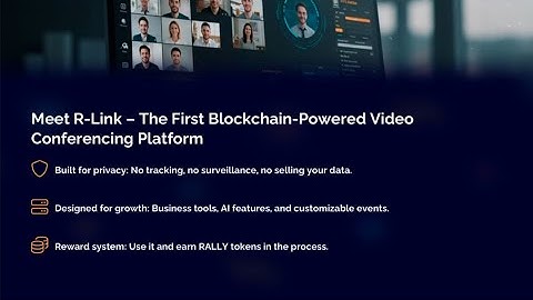 R-link the video conferencing software disrupter