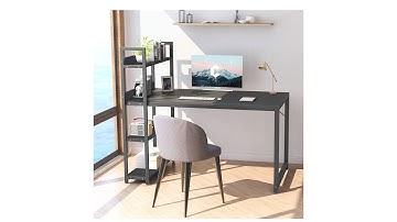 Storage Shelves Study Writing Table for Home Office