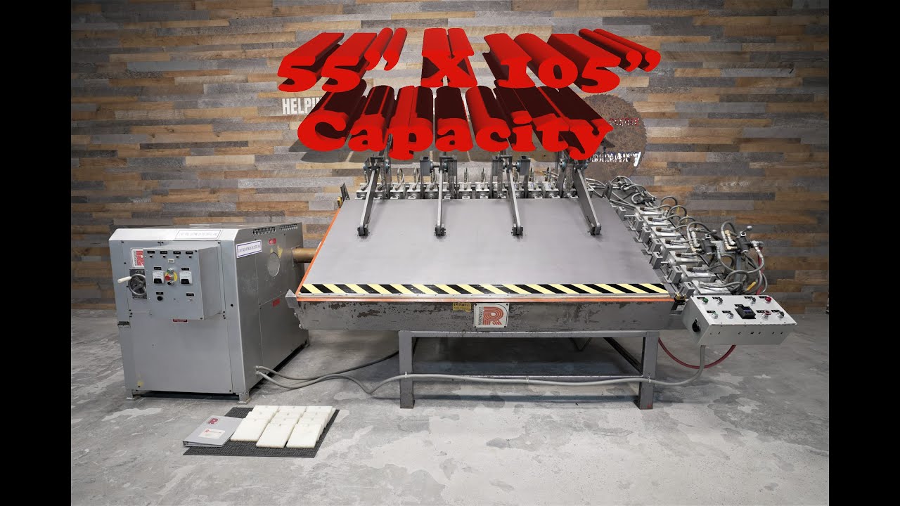 Rosenquist 50 X 100 Radio Frequency Press RF Edge Gluer YouTube